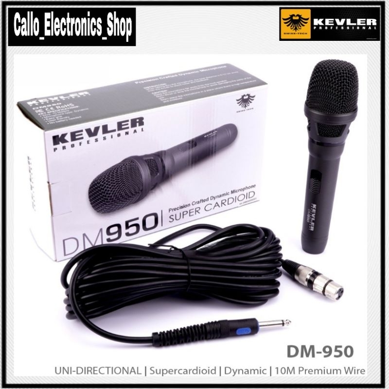 Kevler DM-950 Professional Precision Crafted Dynamic Microphone Super ...