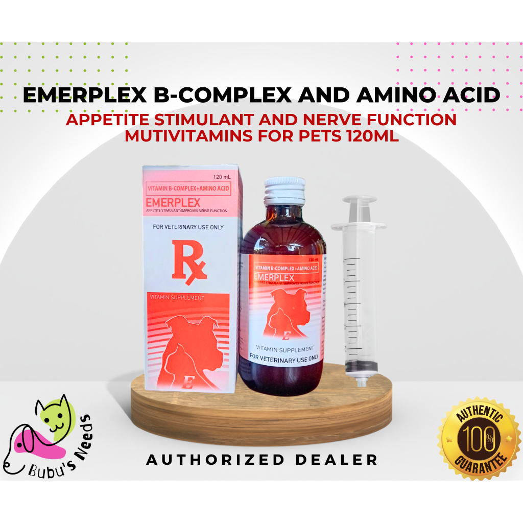 EMERPLEX B-COMPLEX AND NERVE FUNCTION SYRUP FOR PETS APPETITE STIMULANT ...