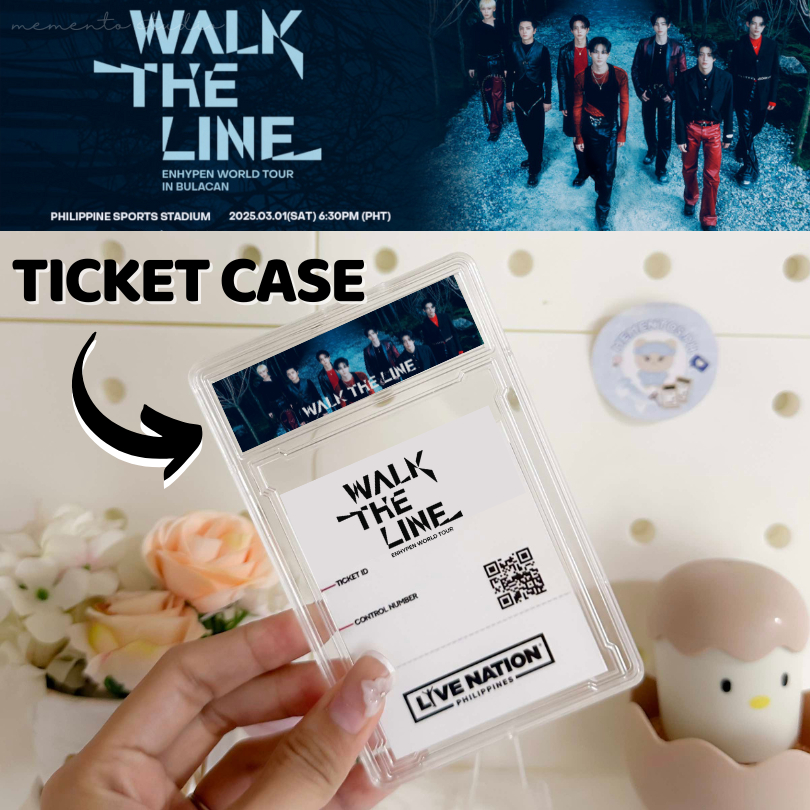 ENHYPEN Walk the Line Concert Ticket & Photocard Frame Case Holder