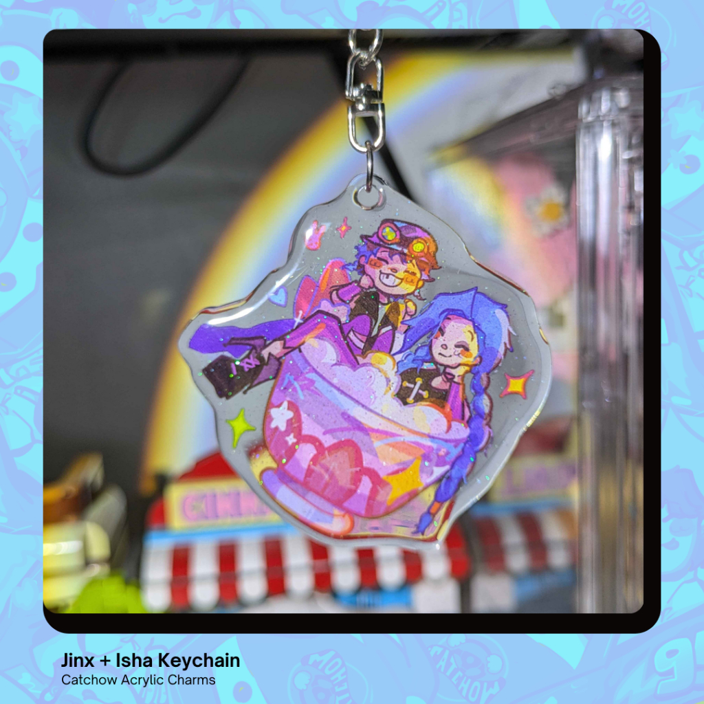 Arcane Jinx + Isha Acrylic Keychain Charm with Bottle Opener | Shopee ...