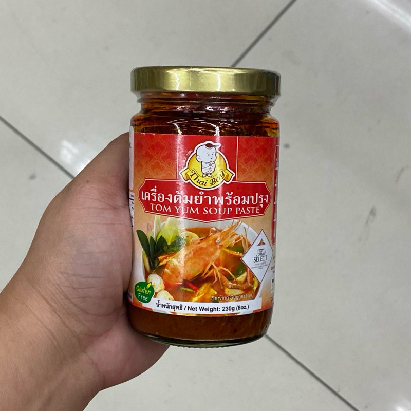 THAI BOY TOM YUM SOUP PASTE GLUTEN FREE 230g | Shopee Philippines