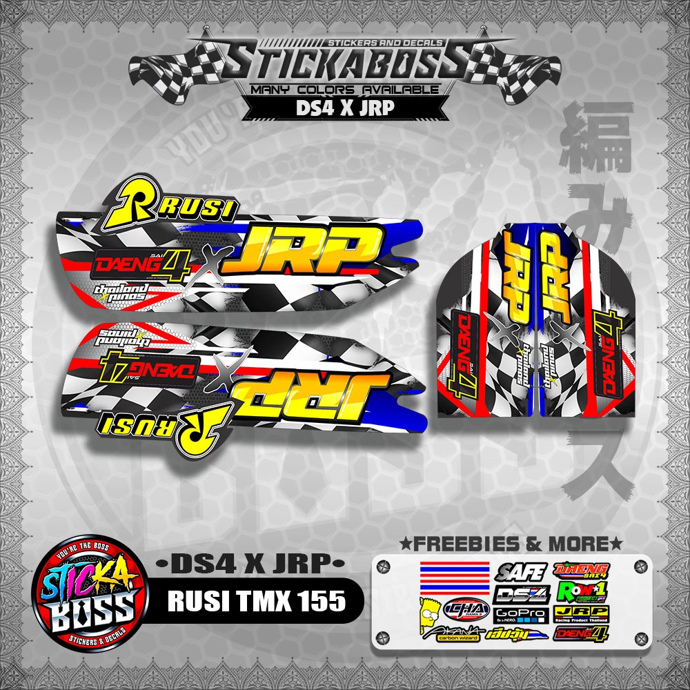RUSI TMX 155 STICKER DECALS ( DS4 X DAENG ) 【WITH FREEBIES】 | Shopee ...
