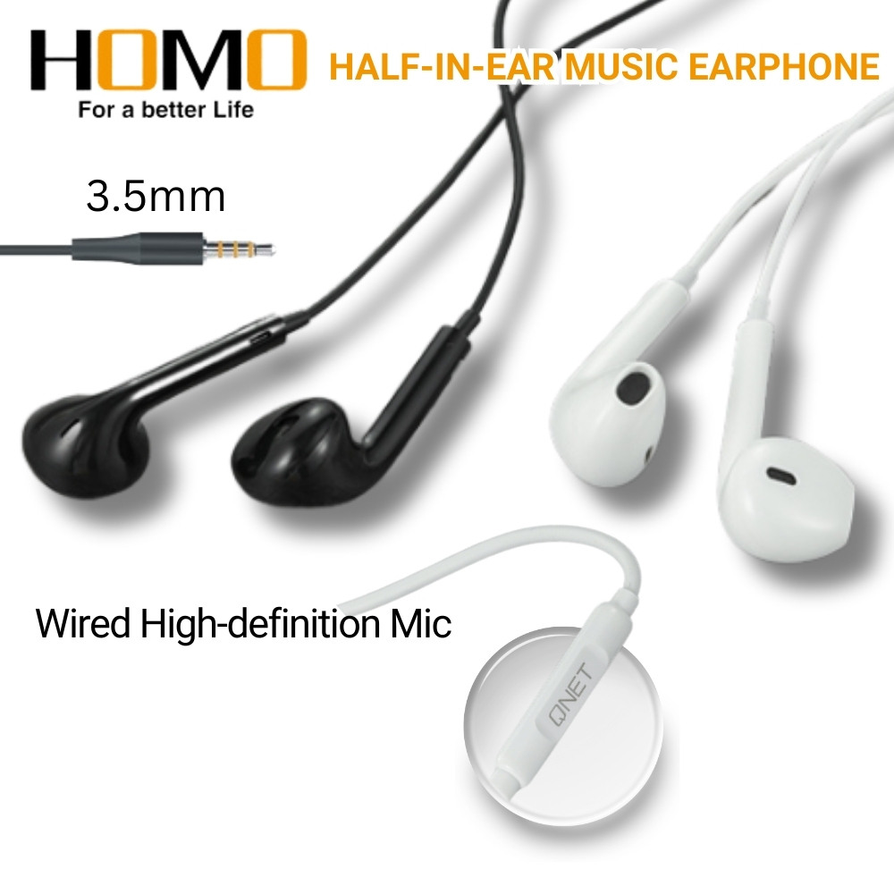 QNET Wired Earphones With Microphone meters Headset Earphone With  Mic Original EX888