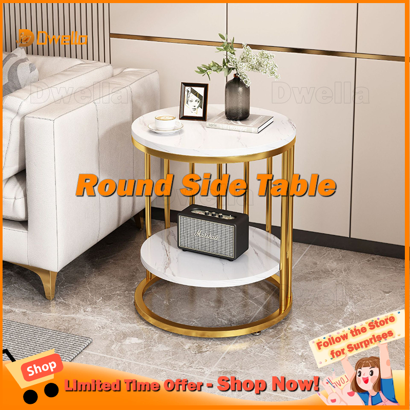 Nordic Modern Style Bedside Table Sofa Side Table Round Coffee Table ...