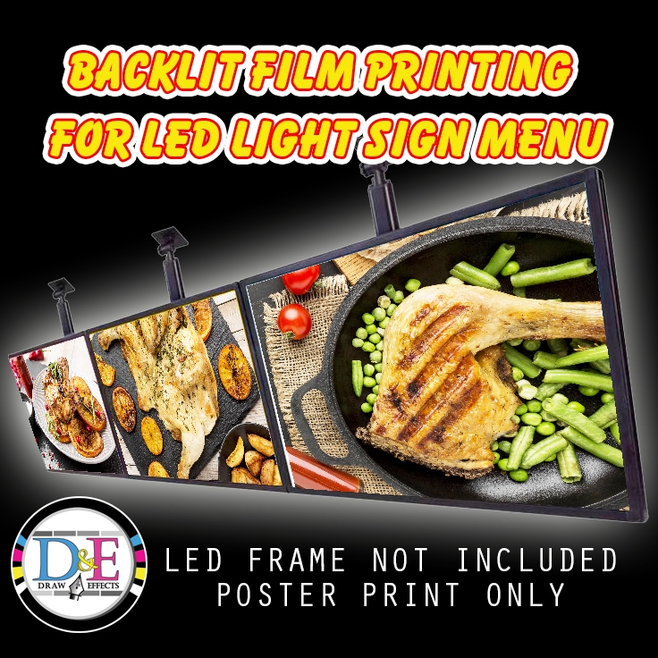 BACKLIT FILM PRINT / for Lighted Signage / Water Proof (any sizes ...