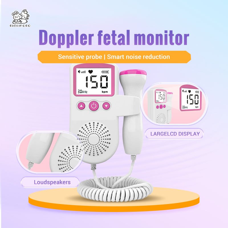 Fetal Home Pregnancy Heart Rate Monitor Baby Fetal Heart Detector Detec ...