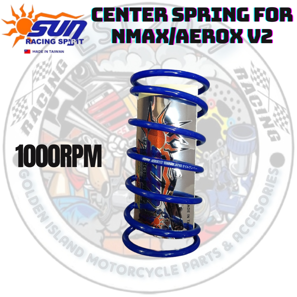 SUN RACING CENTER SPRING 1000&1200RPM FOR NMAX/AEROX V2 - HIGH QUALITY ...
