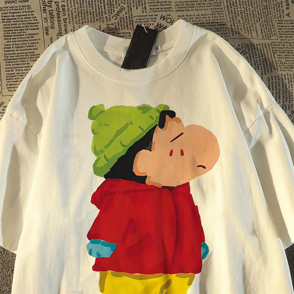 T-shirt cartoon print pure cotton short-sleeved Crayon Shin-chan ...