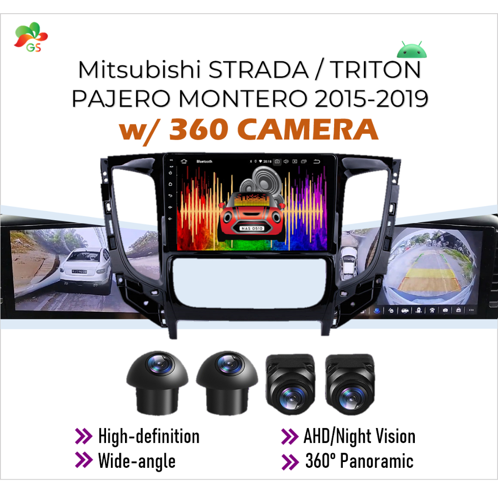 [𝟒+𝟔𝟒] 𝟖-𝐂𝐎𝐑𝐄 Android Head Unit 𝗳𝗼𝗿 𝗠𝗶𝘁𝘀𝘂𝗯𝗶𝘀𝗵𝗶 𝗦𝗧𝗥𝗔𝗗𝗔 | 𝗠𝗢𝗡𝗧𝗘𝗥𝗢 w/ 360 ...