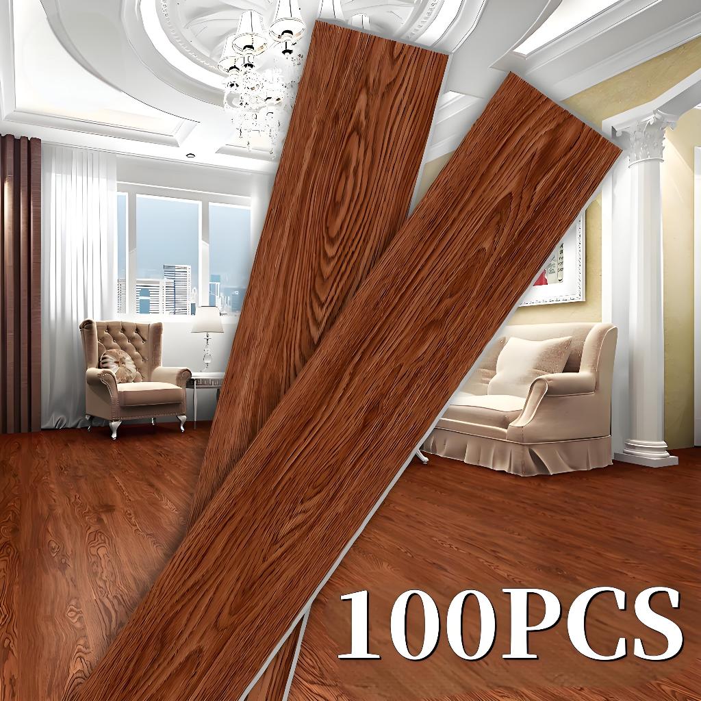 100PCS Floor Sticker 91* 15cm PVC Self Adhesive Stickers Waterproof ...