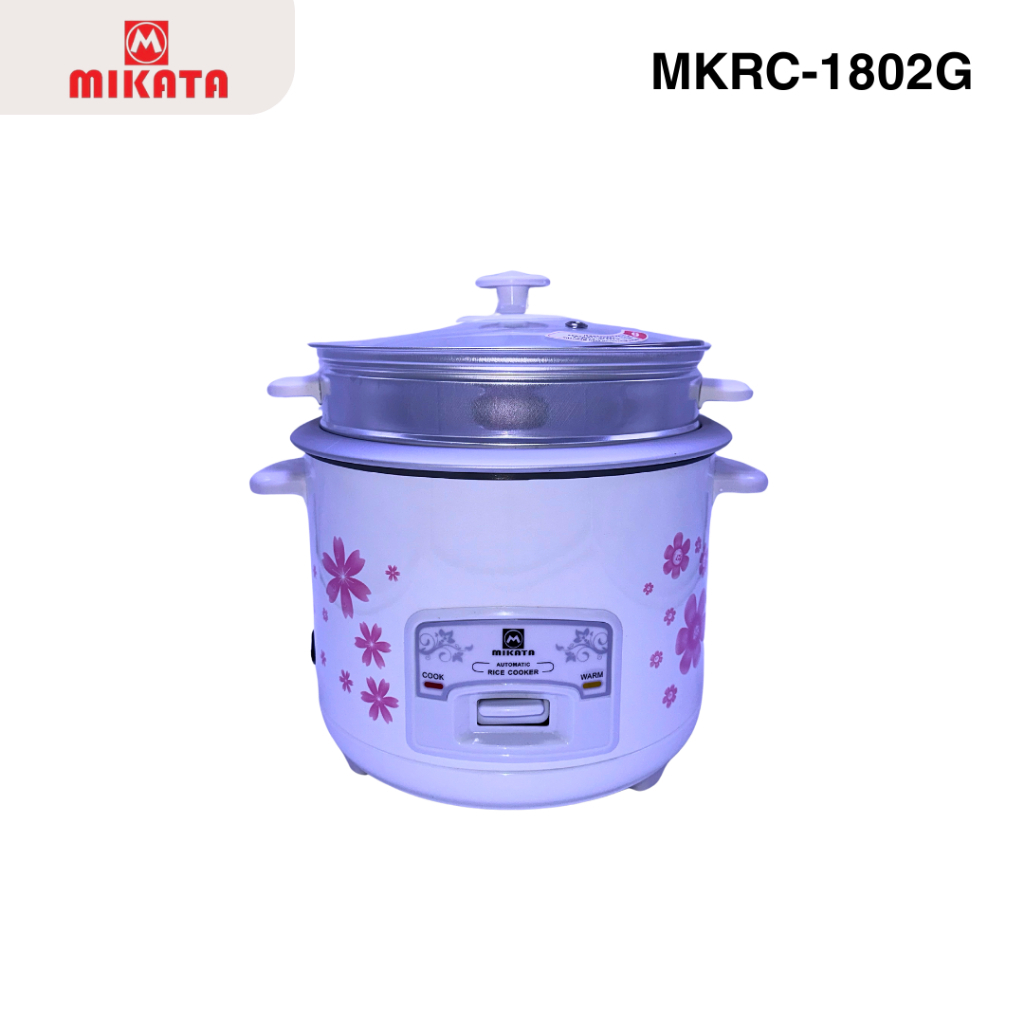 Mikata MKRC1802G Automatic Rice Cooker and Steamer 10 Cups 1.8 Liters ...