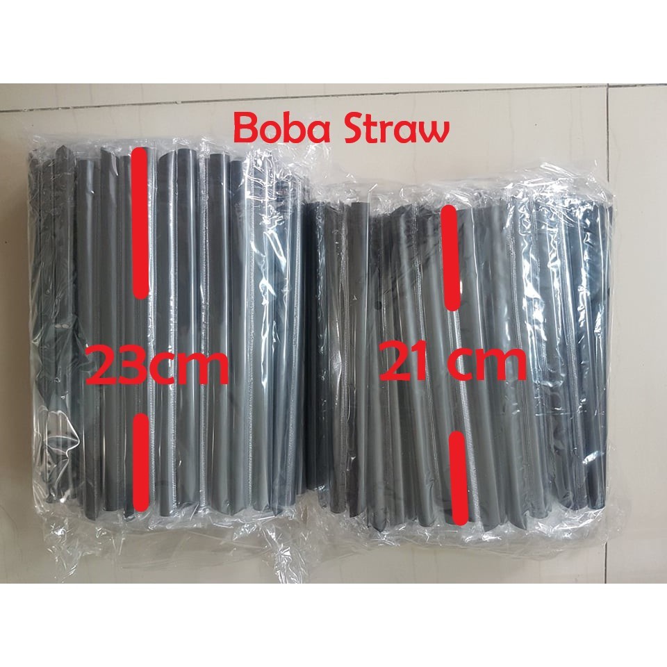 100 Pcs Milktea Sago Straw Individually Wrapped 19CM/21CM/23CM/Boba ...