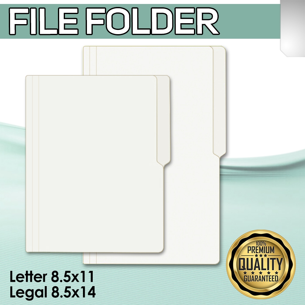 100pcs File Folder White 14PTS (Short/Long) | Shopee Philippines