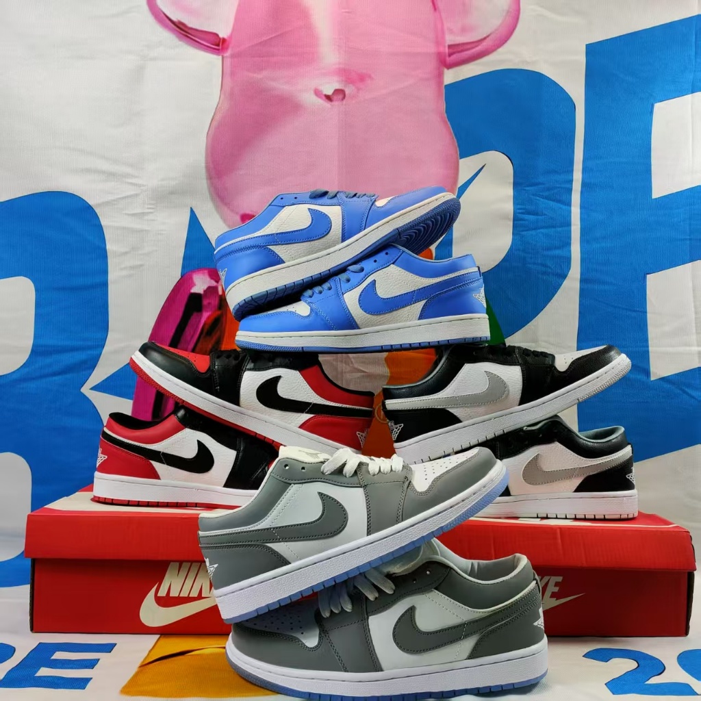 A*J1 Low-top sneakers for men and women with box in various colors ...