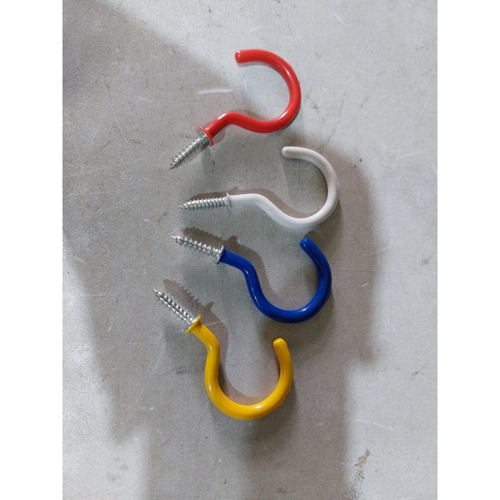 PVC Cap Hook 2inches 4 Colors To Choose From Sold Separately 1pc ...
