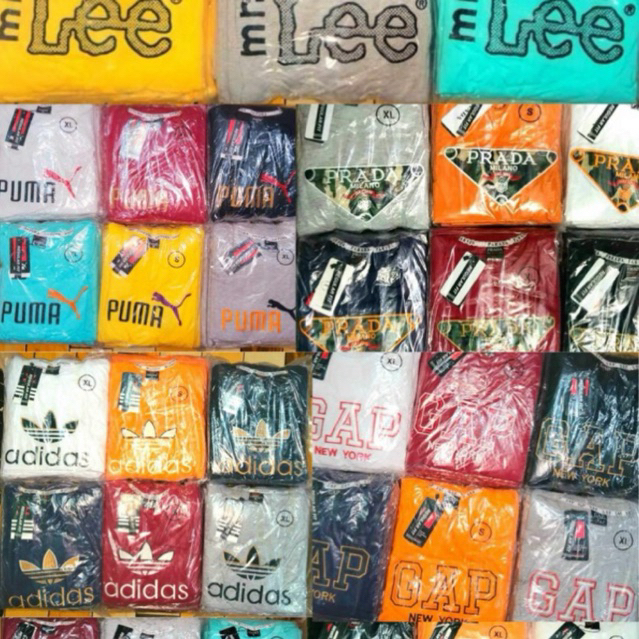 Bundle of 10Pcs 15Pcs 5Pcs Branded Unisex T-shirt for Men Asian