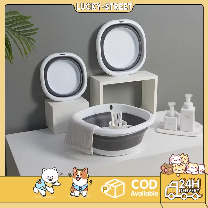 Plastic Folding Basins Portable Wash Basins Laundry Tub Baby Adult ...