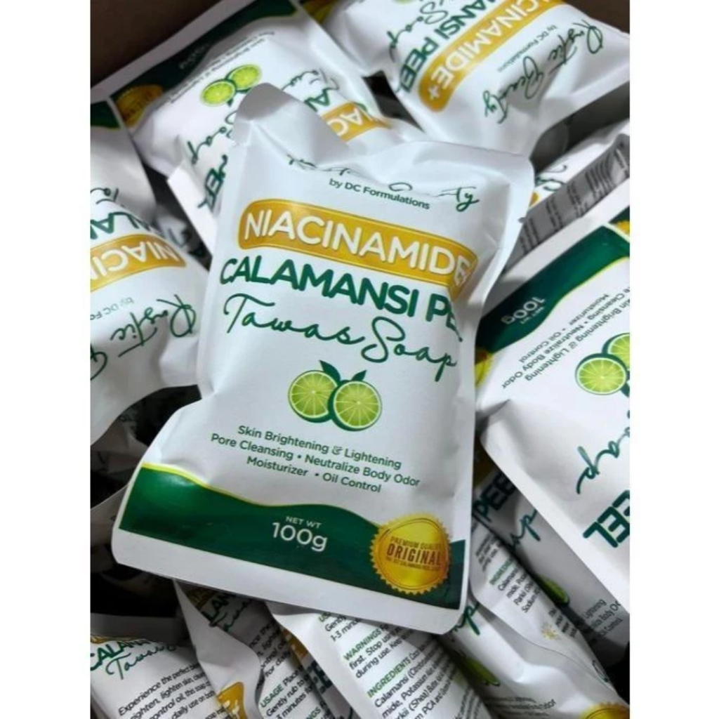 Buy 1 Get 1 Authentic Niacinamide Calamansi Peel Tawas Soap kalamansi glutathione  soap original | Shopee Philippines