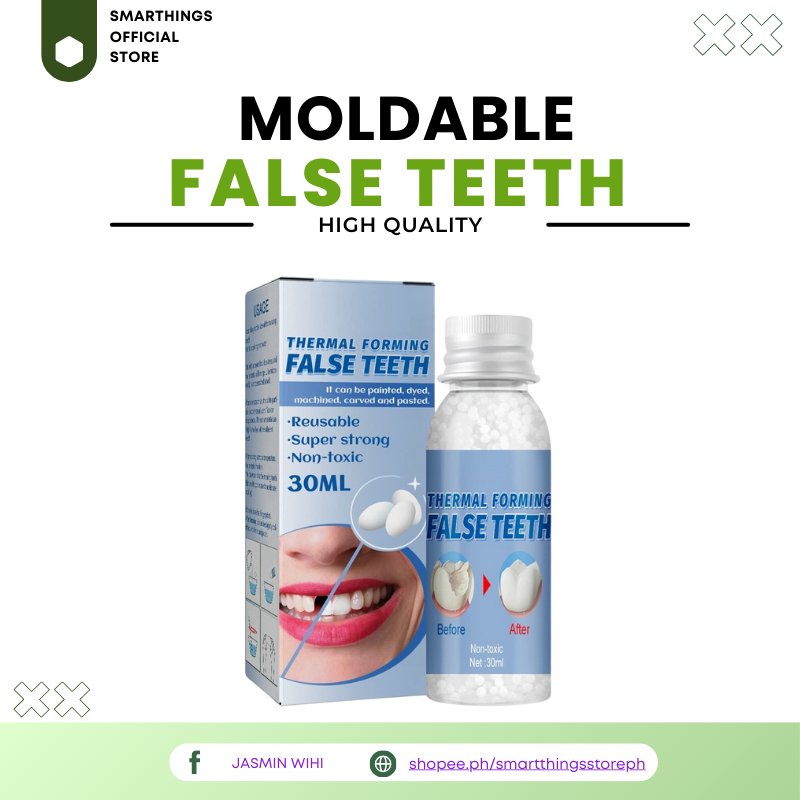 false teeth 30ML Temporary Tooth Repair Kit Filling Teeth Gaps Moldable ...