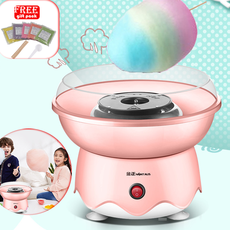 Electric Mini Sweet Cotton Candy Maker Machine DIY with Splash-Proof ...