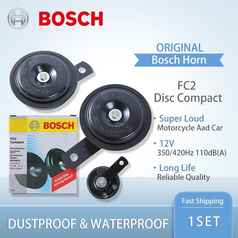 Bosch FC2 Disc Compact Horn 12V 350Hz / 420Hz 111dB(A) Motor super loud ...