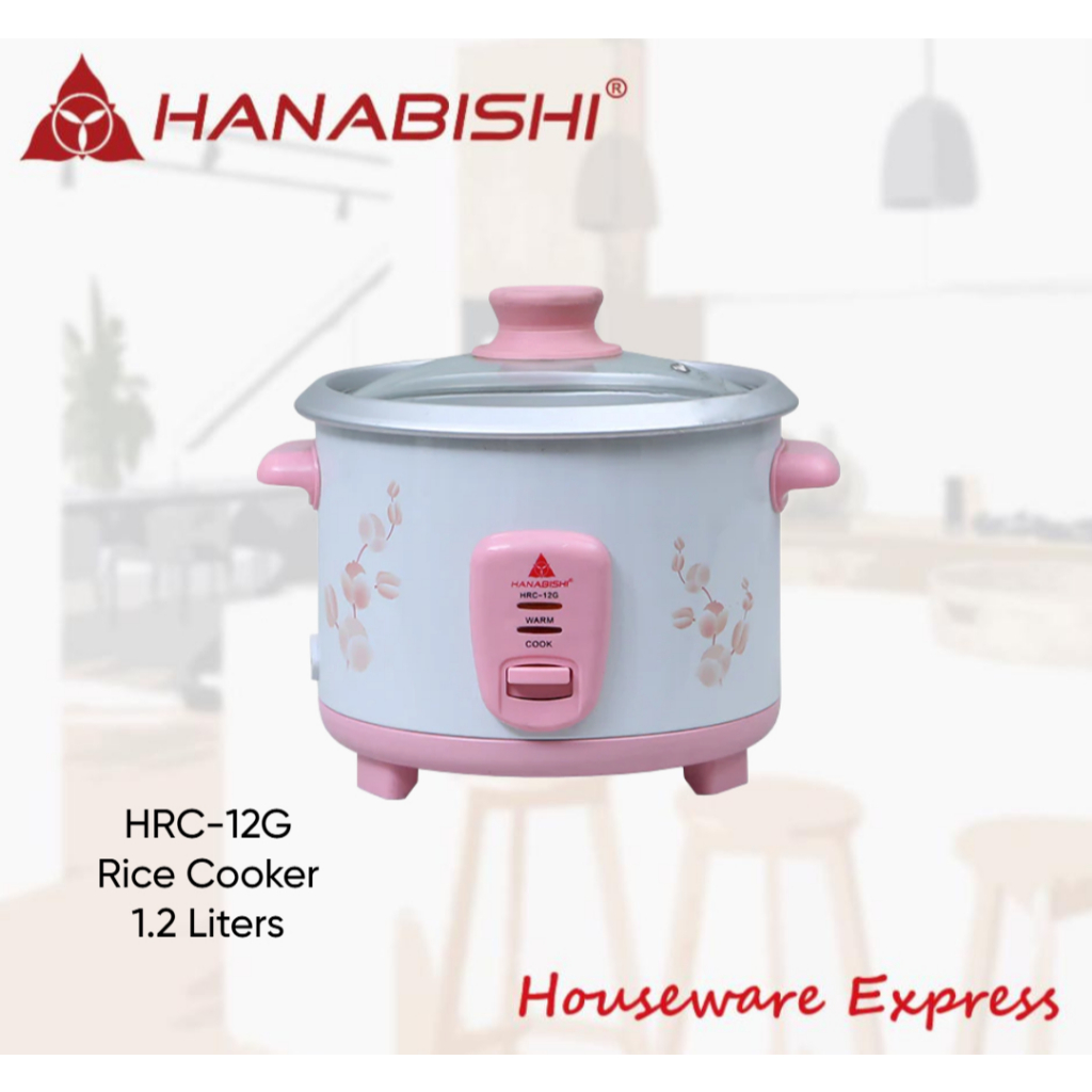 Hanabishi HRC12G Rice Cooker 1.2L/ 6 cups HRC-12G (Houseware Express ...