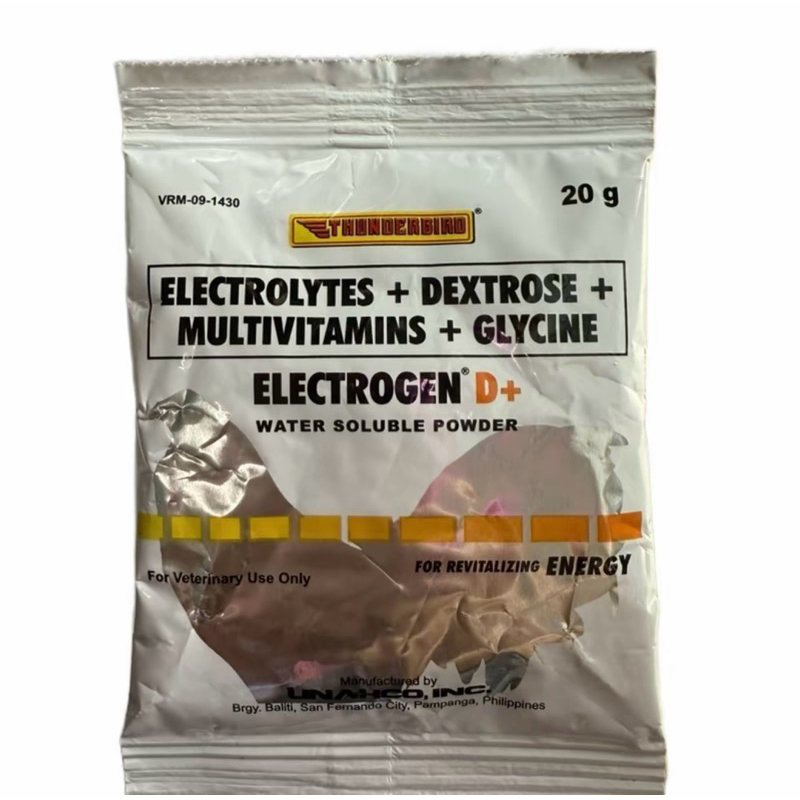 Electrogen D+ Water Soluble Powder Thunderbird 20g | Shopee Philippines