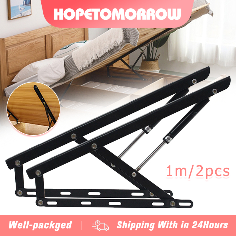 1 pair 1 m Bed Lift Mechanism Hydraulic Gas Spring Bed Lift Kit for ...