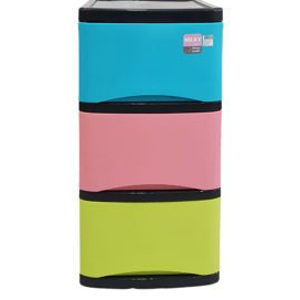 BENGAR PLASTICWARE 3&4&5Layer multi color Drawer Cabinet Wardrobe Home ...
