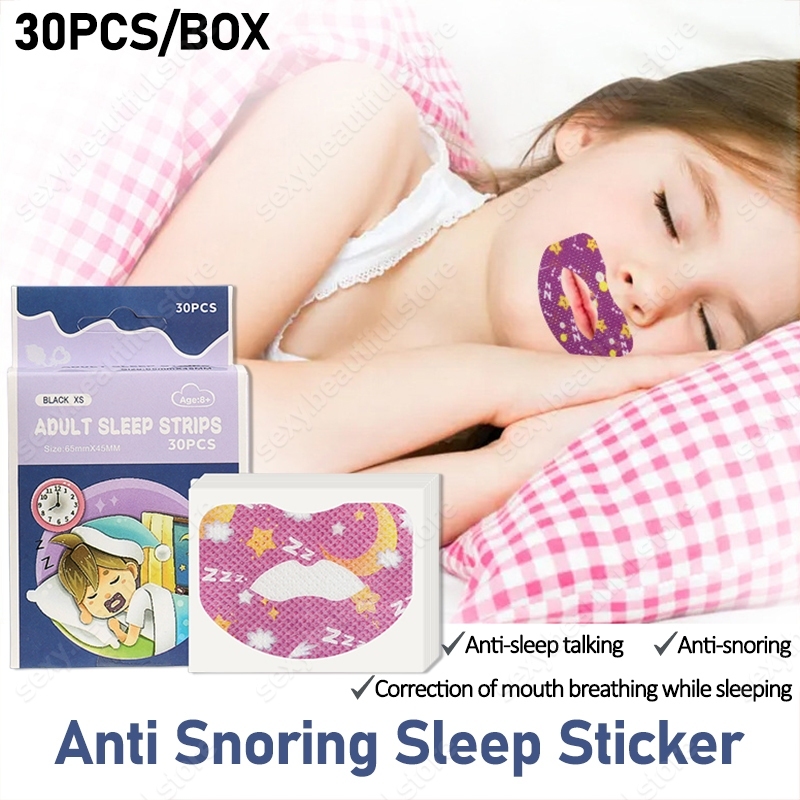 30Pcs/Box Sleep Strips Gentle Mouth Tape Nose Sleeping Less Mouth ...