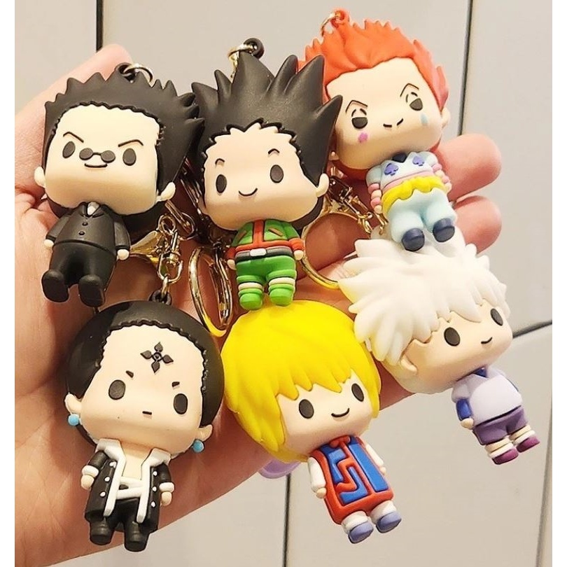 Cartoon Anime HUNTER×HUNTER Doll Keychain Gon Killua Backpack Pendant ...