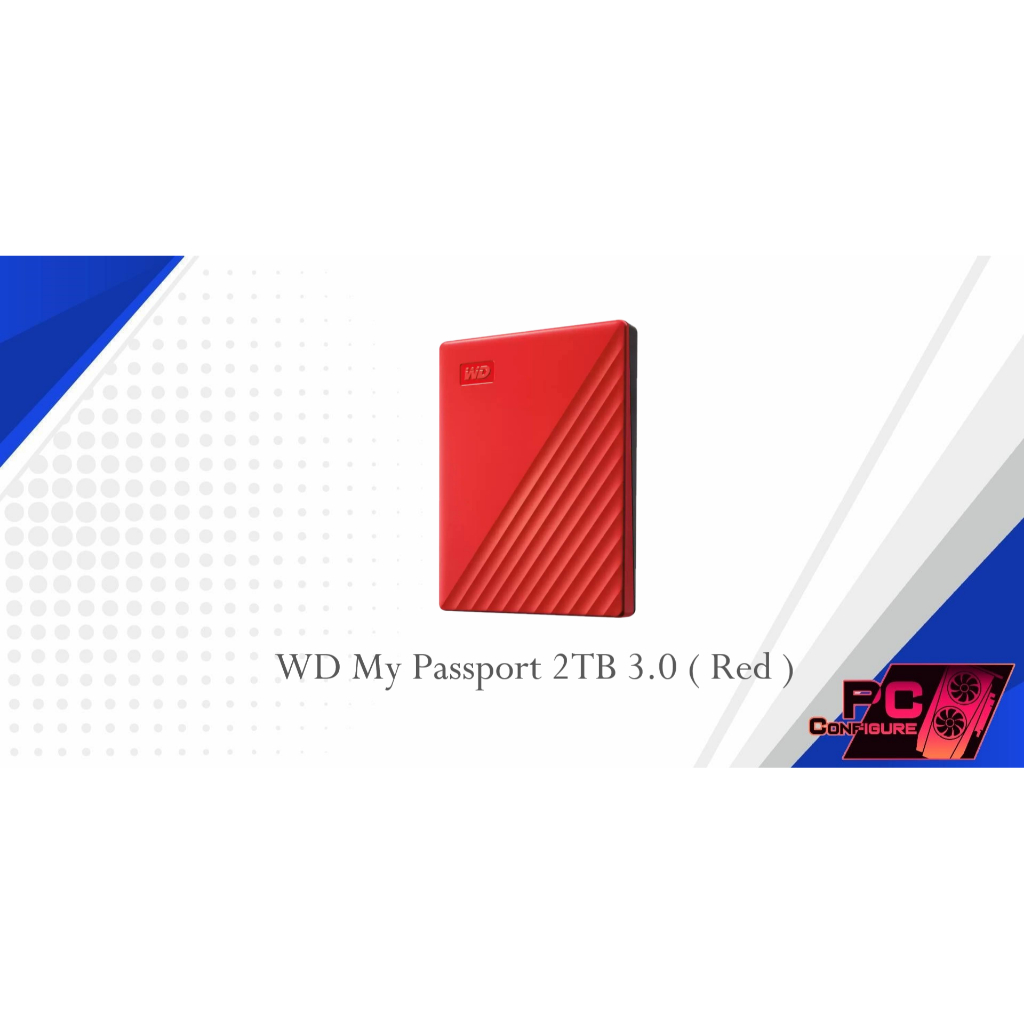 WD My Passport 2TB 3.0 ( Red ) - PC CONFIGURE | Shopee Philippines