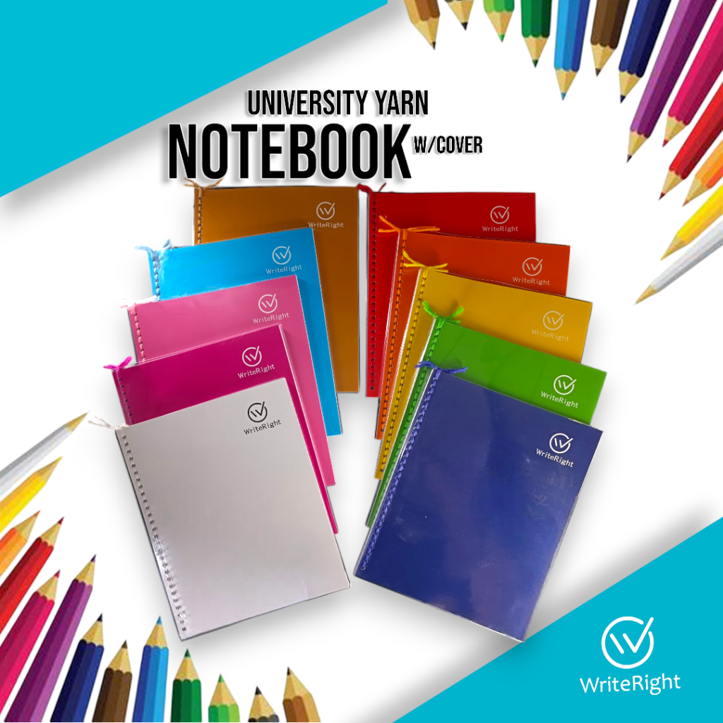 (WriteRight) University Yarn Notebook w/Cover and w/out 80leaves Office ...