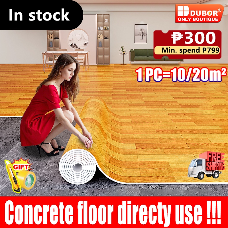 Vinyl Floor Sticker 10/20m² Self-Adhesive PVC Waterproof tiles for ...