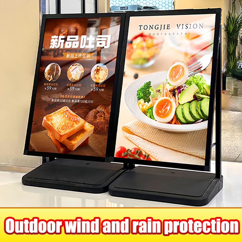 Wind and rain protection outdoor Shop door sign 60*90 Single side easy ...