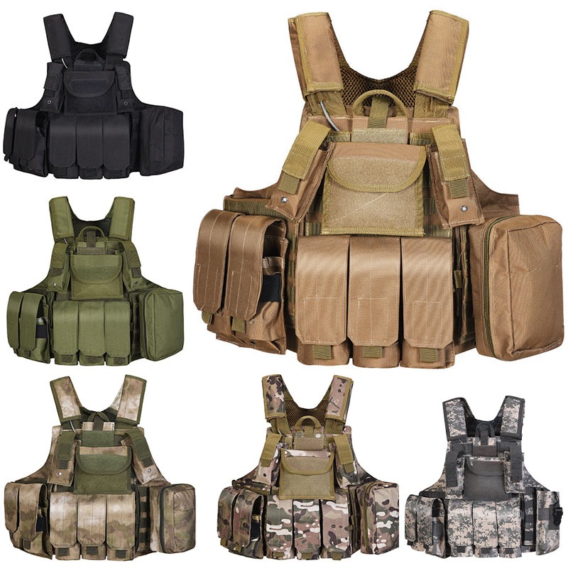 Tactical Vest Wear-Resistant Multifunctional Tactical Vest Military Fan ...