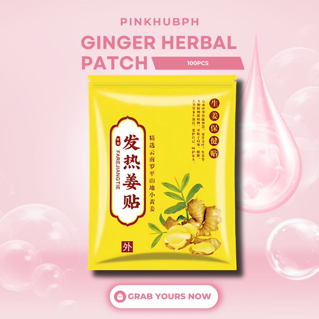 100pcs Herbal Ginger Patches original for pain relief Promote Blood ...