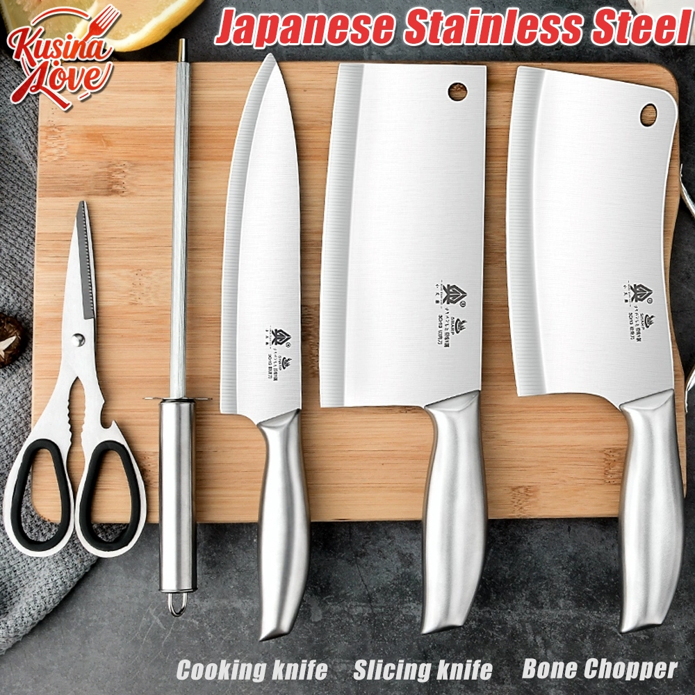 4 In 1 & 5 In 1 Authentic Japan Kitchen Knife Set Stainless Steel ...