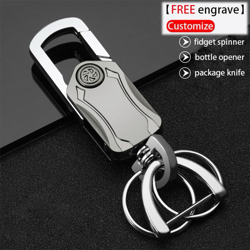 3-in-1 keychain Tool Fidget keychain with Bottle opener & Knife ...