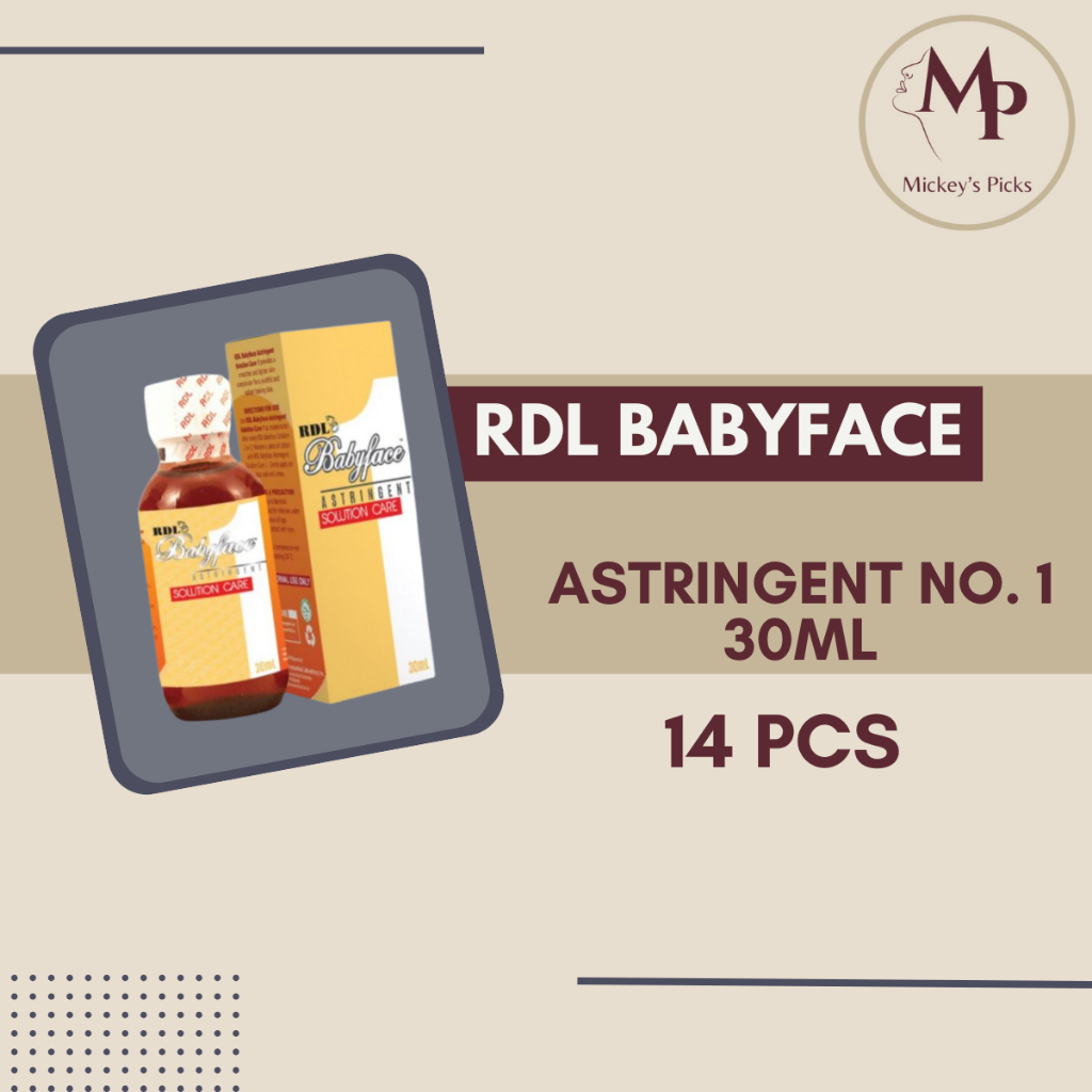 14pcs RDL Babyface Solution No. 1 Astringent 30mL | Shopee Philippines