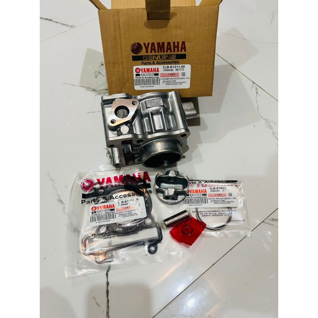 YAMAHA MXI 125 FI STD CYLINDER BLOCK SET INDONESIA 1LBE131100 GENUINE ...