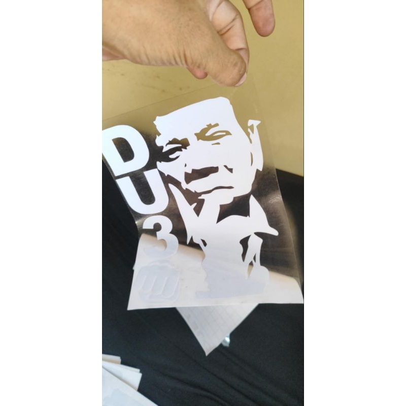 1pc Duterte sticker for windshield/backsheild | Shopee Philippines