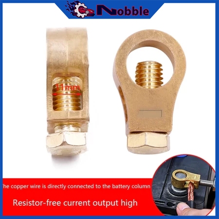 A pair copper battery wiring clips quick wiring clips positive and ...