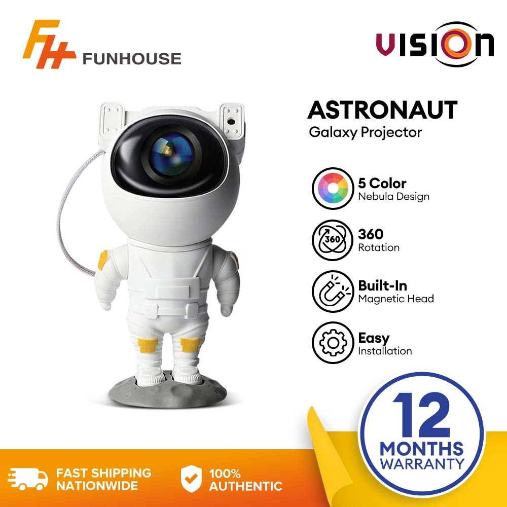 Funhouse | VISION Astronaut Galaxy Projector Star Projector Night Lamp ...