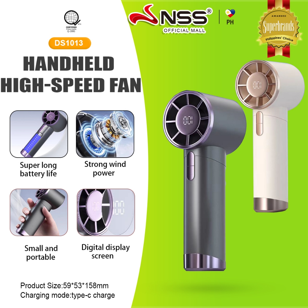 NSS High Speed Cooling Fan Portable Mini Handheld Fan 8000mAh ...