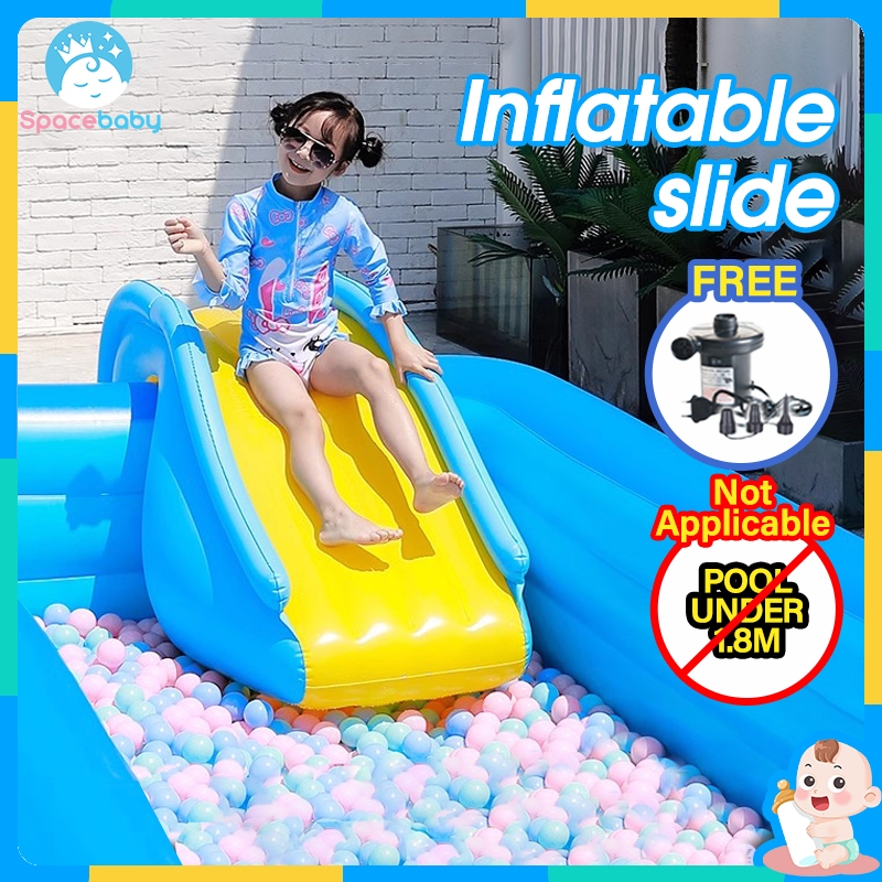 Inflatable slide for kids with Free pump Suitable more than 1.8m ...