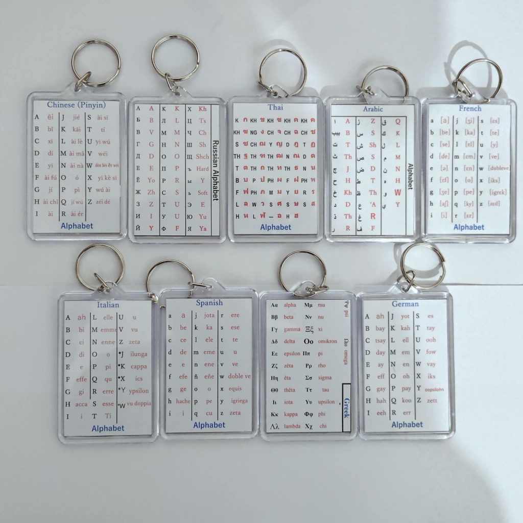 Bilingual Alphabet Keychains | Shopee Philippines