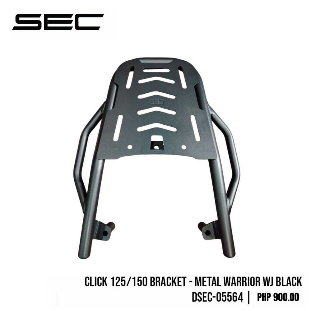 SEC Bracket for Motorcycle Honda Click 125/150 Metal Warrior WJ Black ...