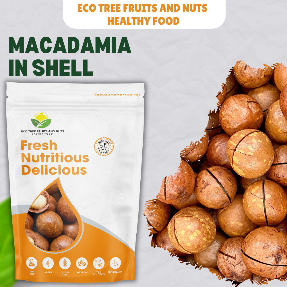 Macadamia with Shell Perfect for Snacking & Gifting (500g - 1kg ...
