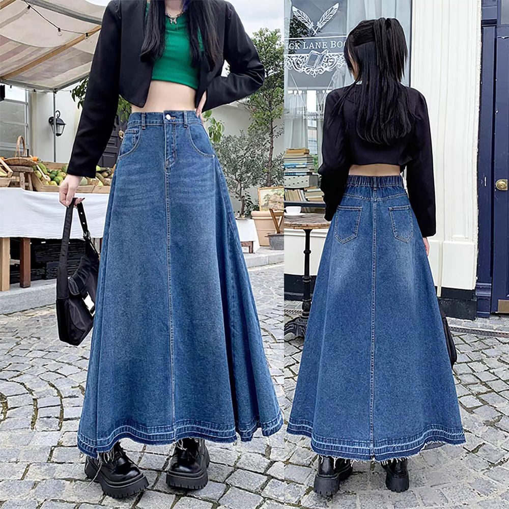 Long Skirt CHARTOU Woen's Suer Casual Elastic Waist